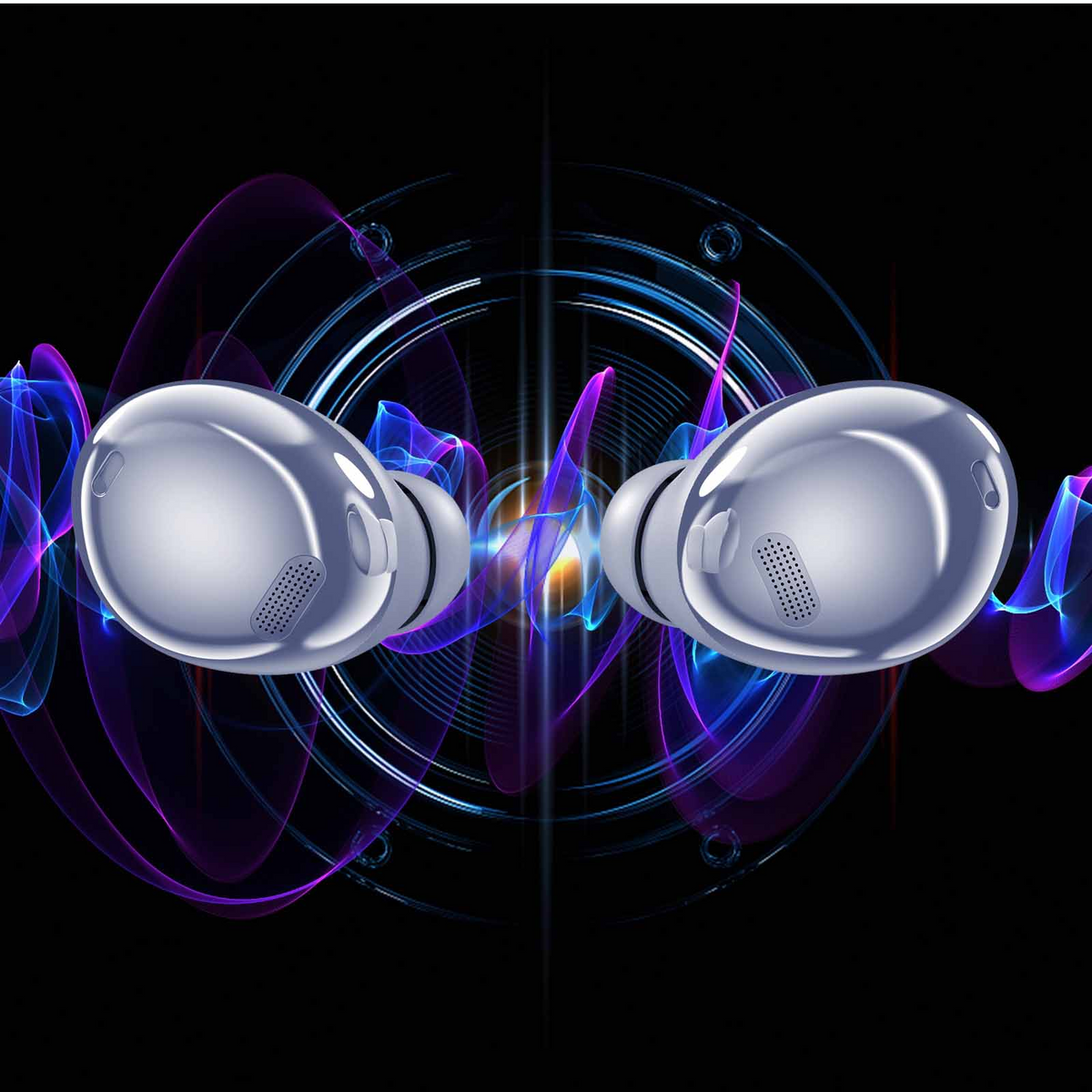 Purple True Wireless Earbuds with Active Noise Cancelling C671