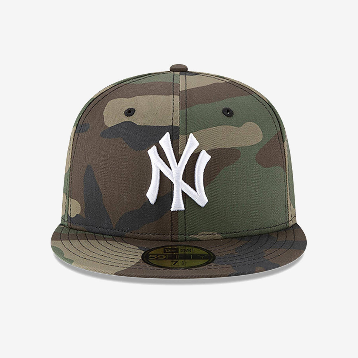 Camo Woodland Fitted Hat V706