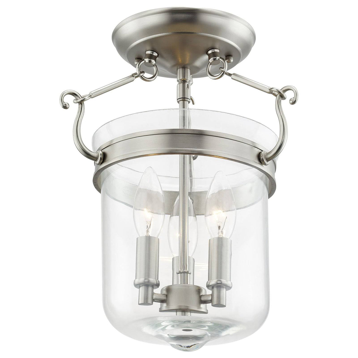 Bronze 3 Light Ceiling Mount I285