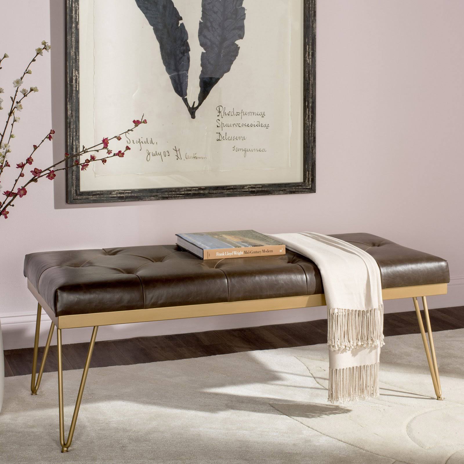 Brown / Gold Bench I25942