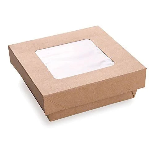 34 Ounces 200 Count Box Square Window Take Out Container G88667