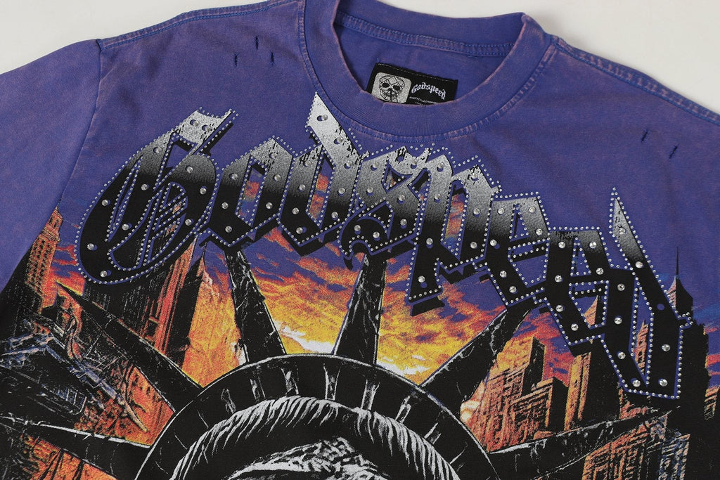 Godspeed Statue of Liberty Graphic T-Shirt